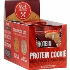 Buff Bake White Chocolate Peanut Butter Protein Cookie (Box Of 12)