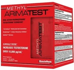 MuscleMeds Methyl ArimaTest, 120 Capsules + 60 SubZorb Tablets
