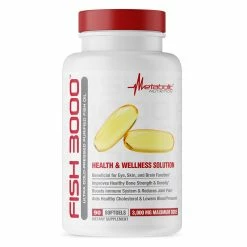 Fish Oil Metabolic Nutrition Fish 3000 90 Softgels
